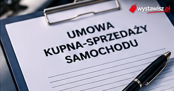 Umowa kupna-sprzedaży samochodu – jak ją wypełnić pole po polu (darmowy wzór PDF) – zdjęcie do poradnika