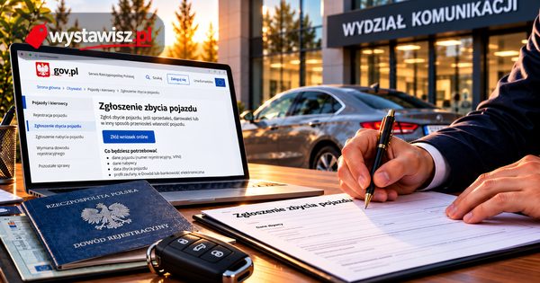 Zgłoszenie zbycia pojazdu – termin, kara i jak to zrobić online – zdjęcie do poradnika