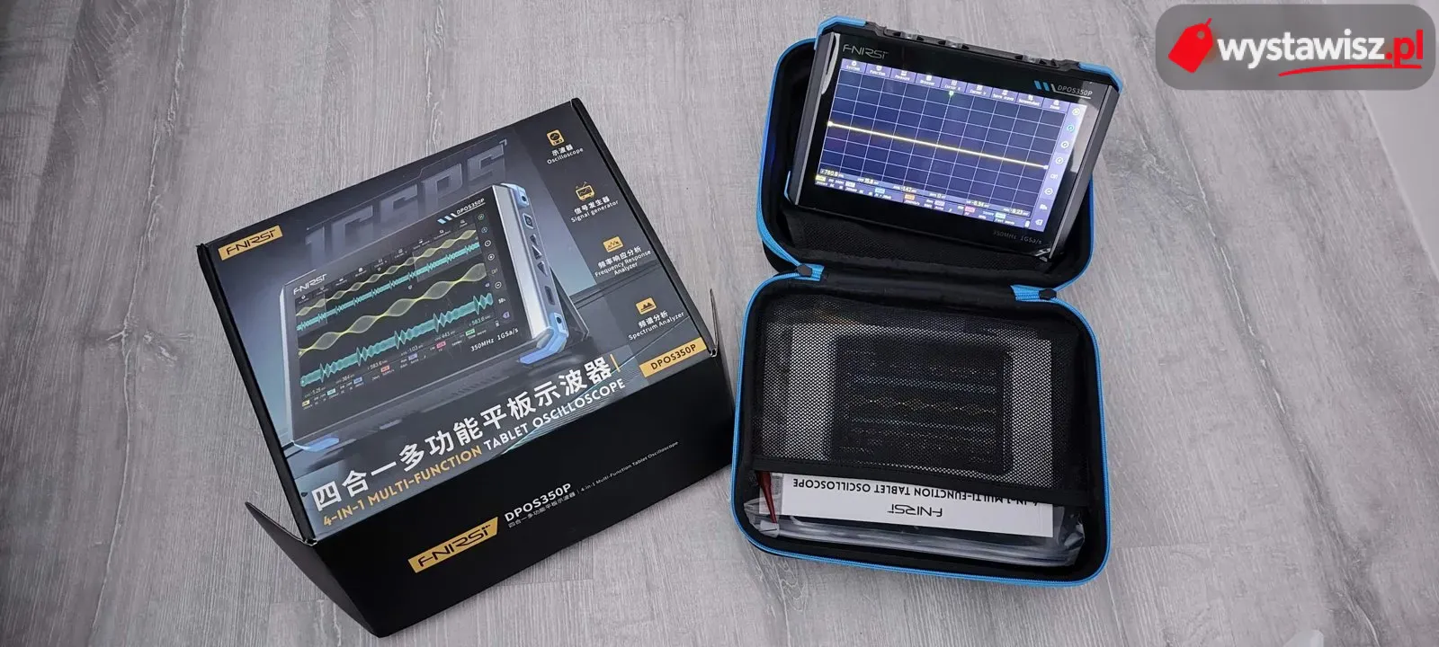 Oscyloskop FNIRSI DPOS350P 350 MHz 1 GSa/s – tablet 4 w 1