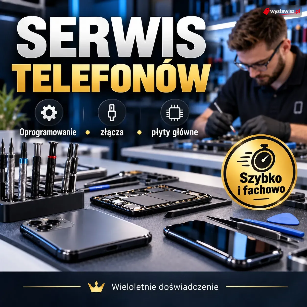 Telefon po zalaniu? Mikrolutowanie i naprawa płyt głównych