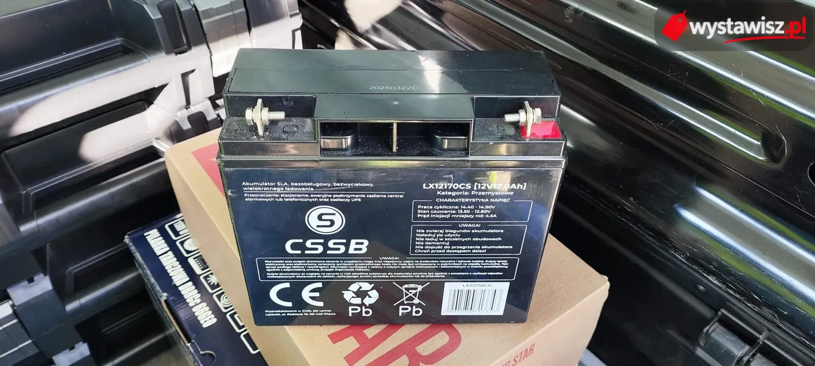 Akumulator 12 V 17 Ah CSSB LX12170CS (SLA / AGM)